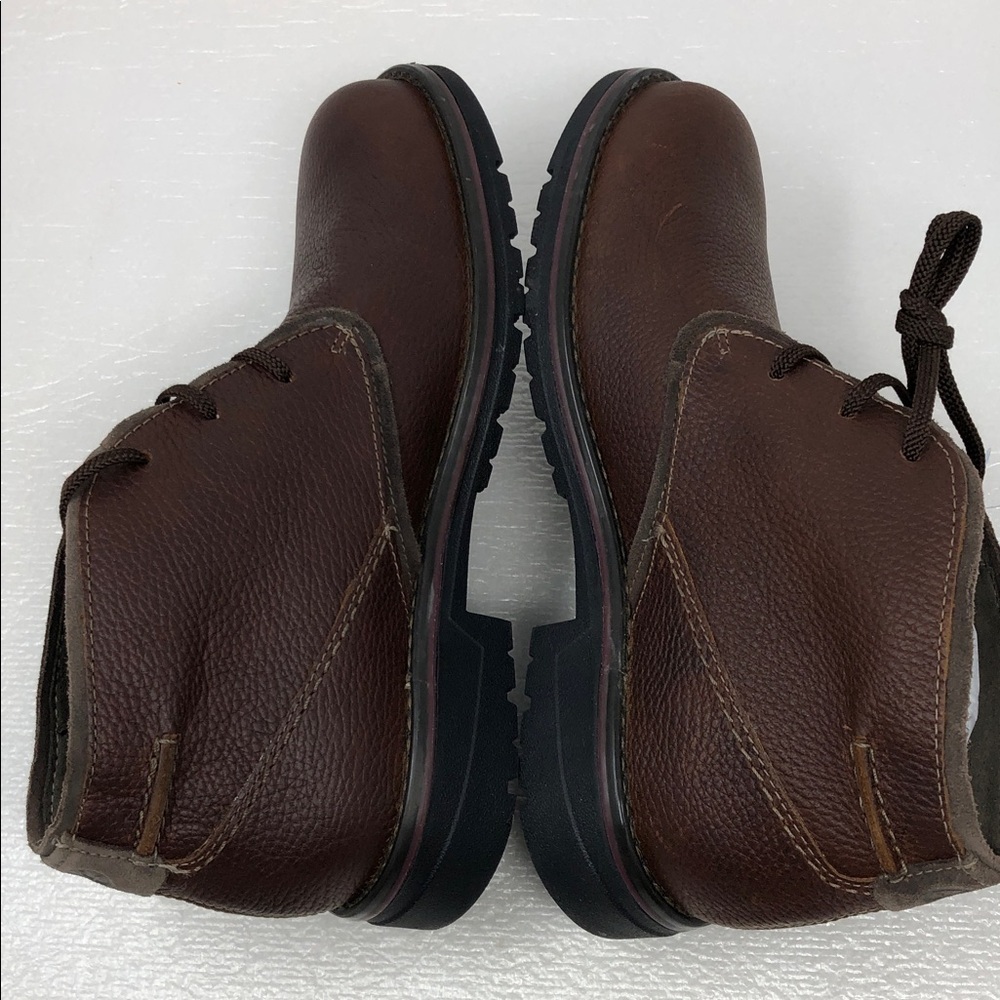 NEW Clarks Morris Peak Waterproof Brown Tumbled Leather Chukka Boot Men’s Size 7 - Picture 5 of 16